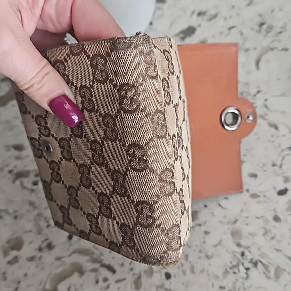 Gucci Beige Canvas Bifold Monogram Wallet - Unisex - Picture 10 of 13